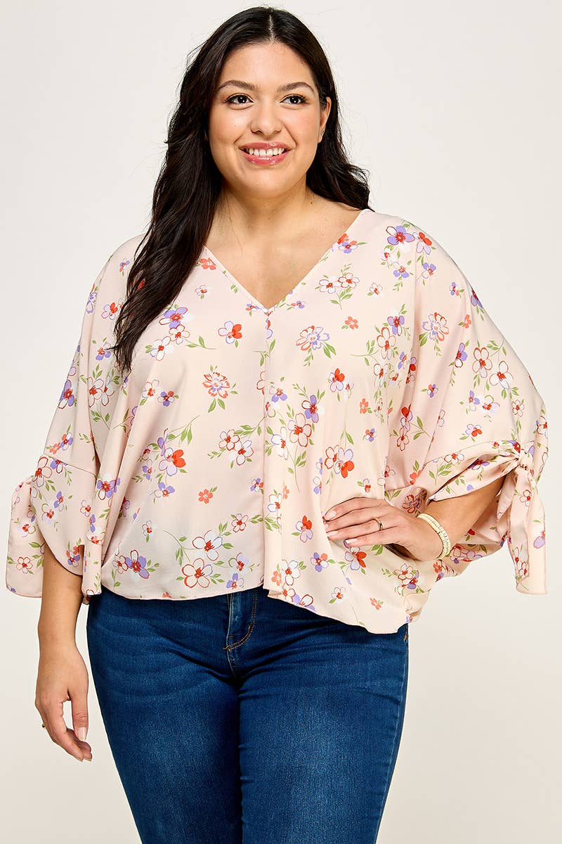 Floral Dolman Blouse