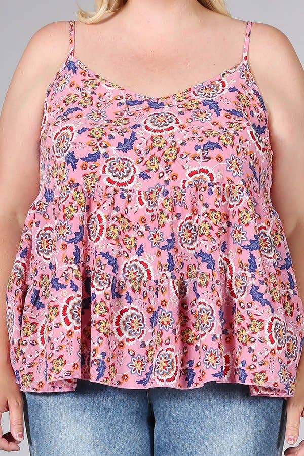 Floral Ruffle Cami