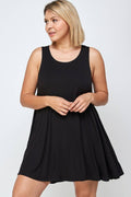 Plus Solid Tank Swing Tunic
