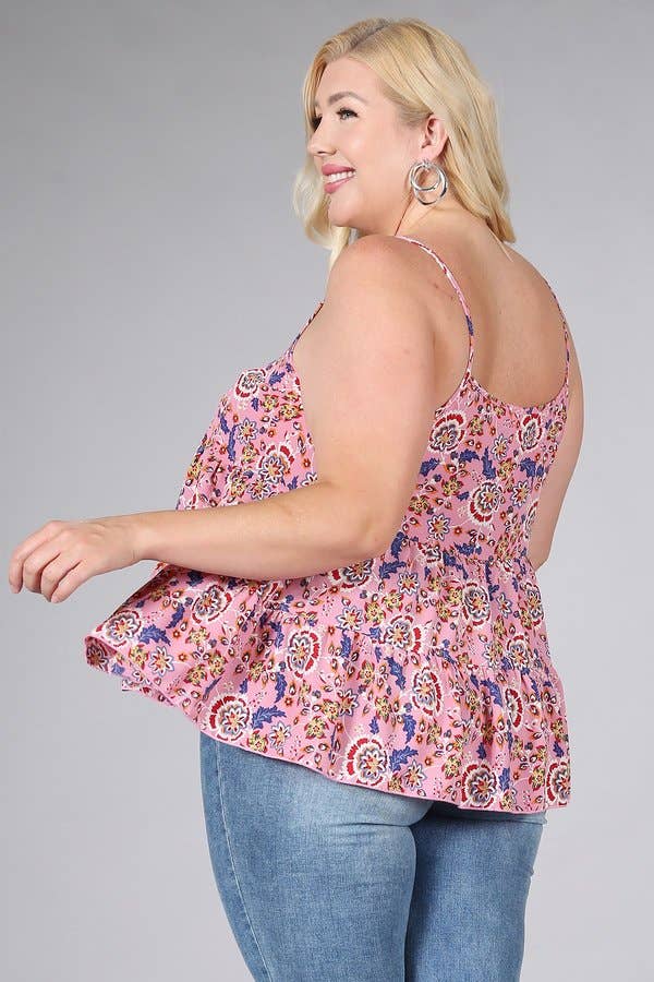 Floral Ruffle Cami